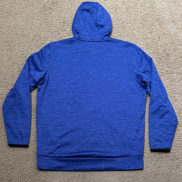 Under Armour ColdGear Mens Long Sleeve Pullover Loose Hoodie Royal Blue Size M - Picture 2 of 9